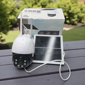 Alarm Warning Light 4G PTZ Outdoor Security Motion Sensor Solar Camera
