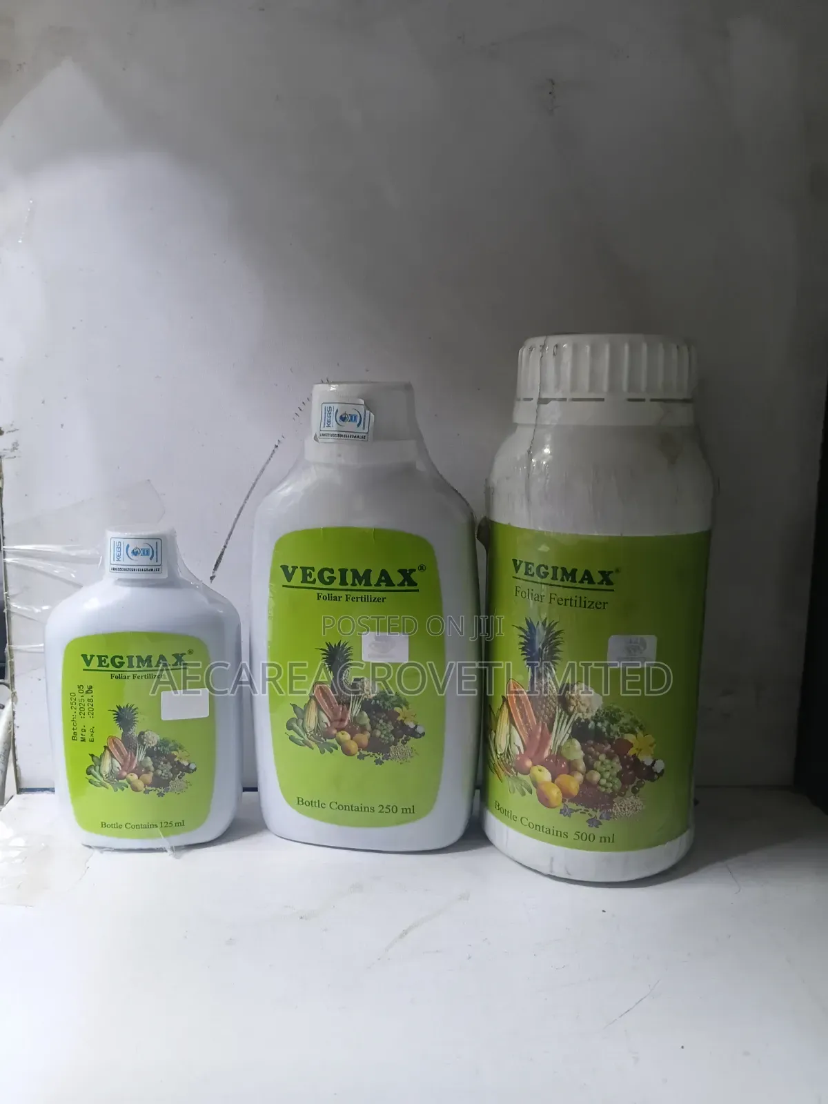 Vegimax Organic Foliar Fertilizer 125ml, 250ml, 500ml