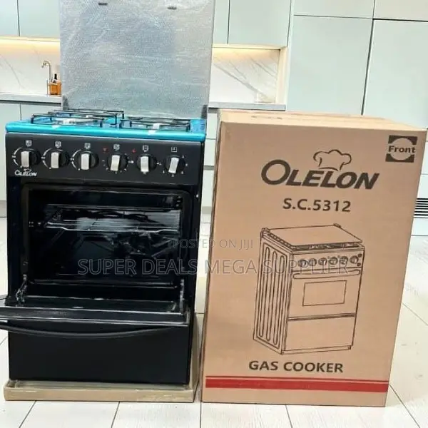 Stable Made Free Standing 4 Gas Cooker Burner With Electric Oven