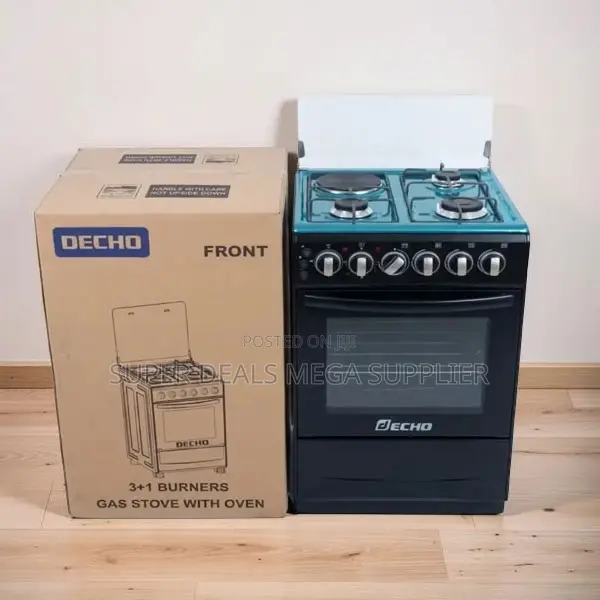 Stable Made Free Standing 4 Gas Cooker Burner With Electric Oven
