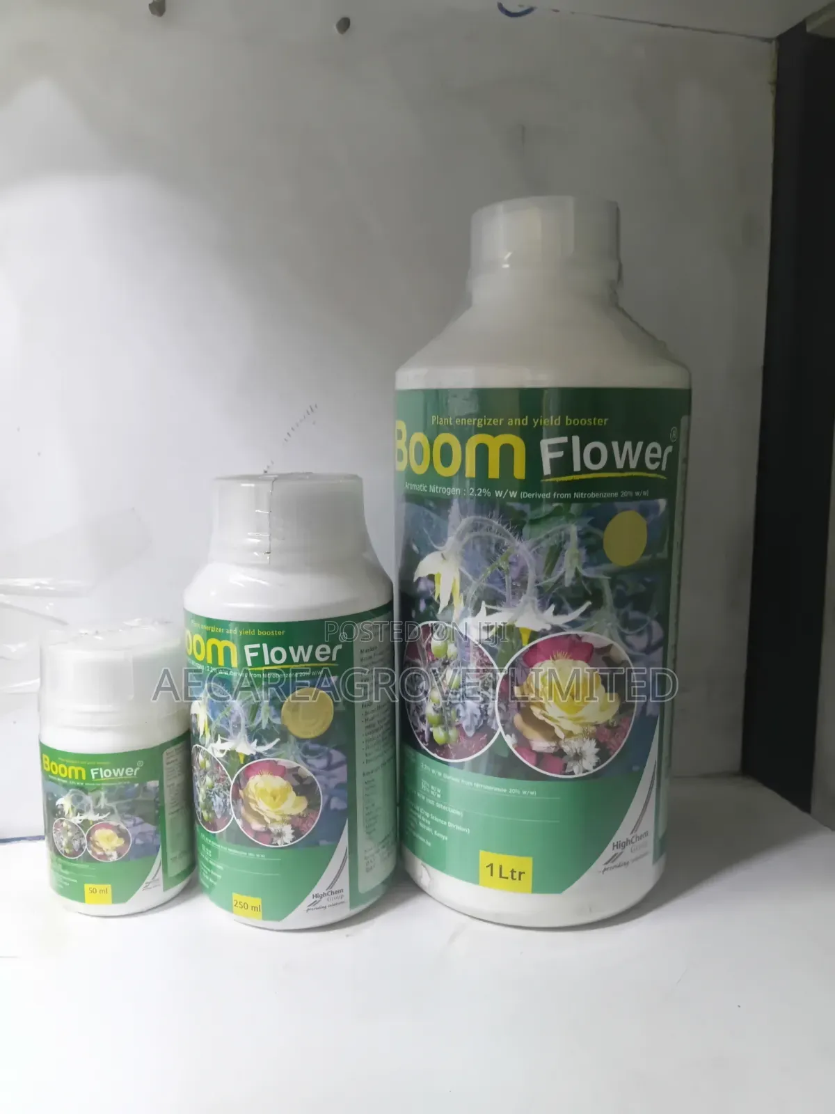 Boom Flower Fertilizer 50ml, 100ml, 250ml, 1litre