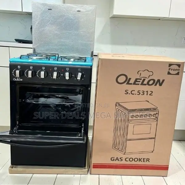 Robust Free Standing 4 Gas Cooker Burner With Electric Oven
