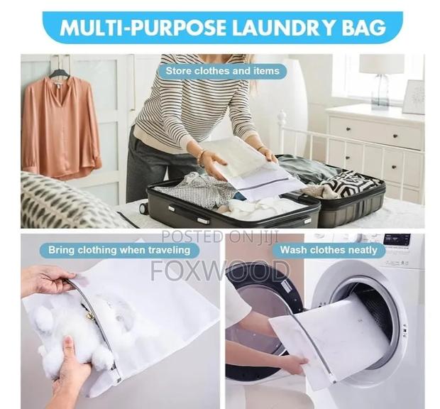 *Big Multiple Use Mesh Laundry Bags 4pcs - thumbnail 3