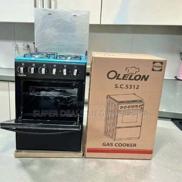 Fast Cooking Free Standing 4 Gas Cooker Burner With Electric Oven