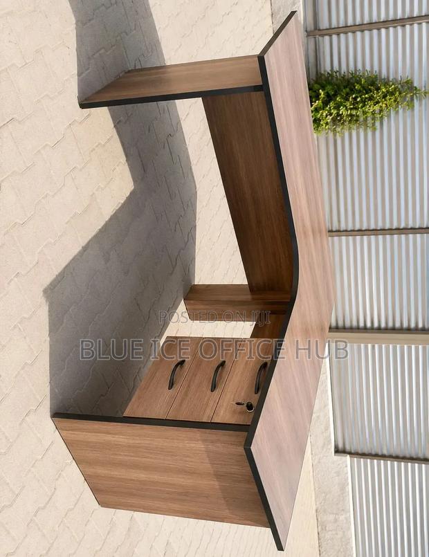 Executive Lshape Office Desk With Lockable Drawer - thumbnail 3