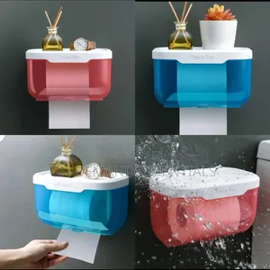 Tissue Holder Wall Mountable With Adhesive Stickers