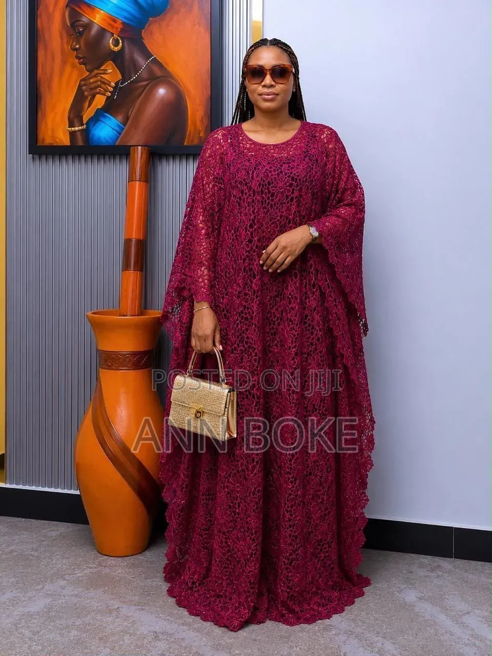 Elegant Dress
Lace Material free 
Sizes