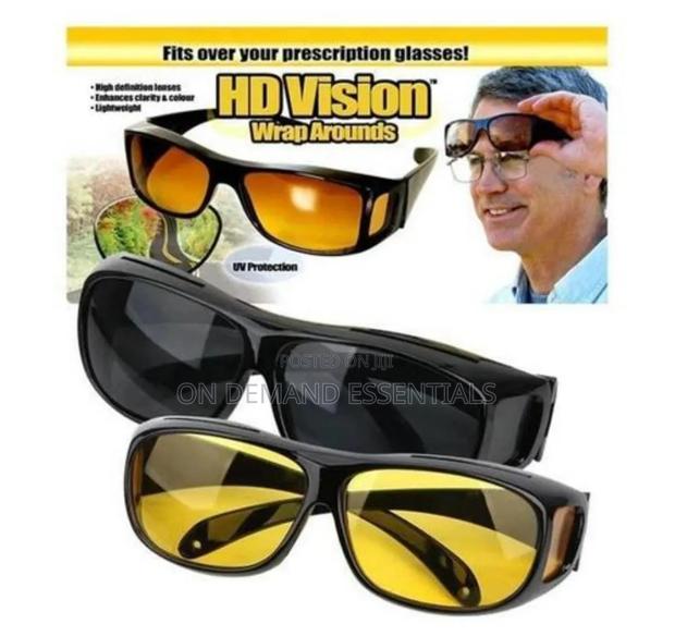 2pcs (Pair) HD Vision Wrap Around Glasses - thumbnail 4