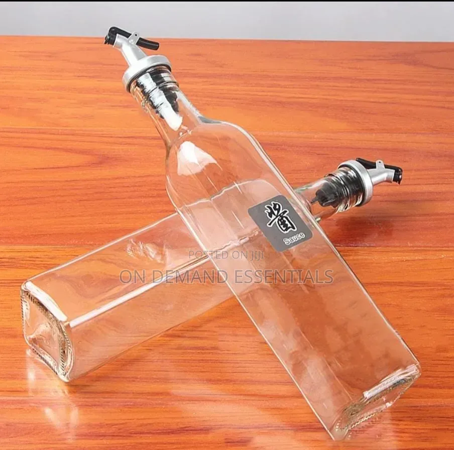 Glass 4pc Set (2 Oil Jars 2 Spice Jars)