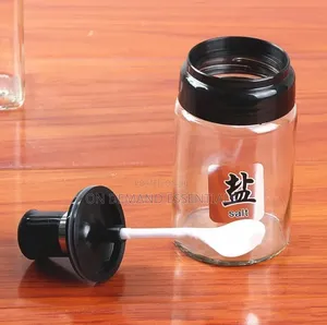 Glass 4pc Set (2 Oil Jars 2 Spice Jars)