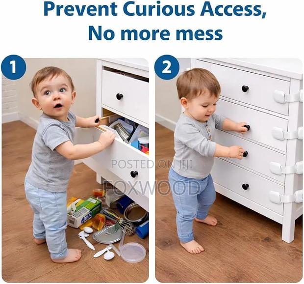 Child Safety Cabinet Locks (4 Pack) – Adjustable - thumbnail 2