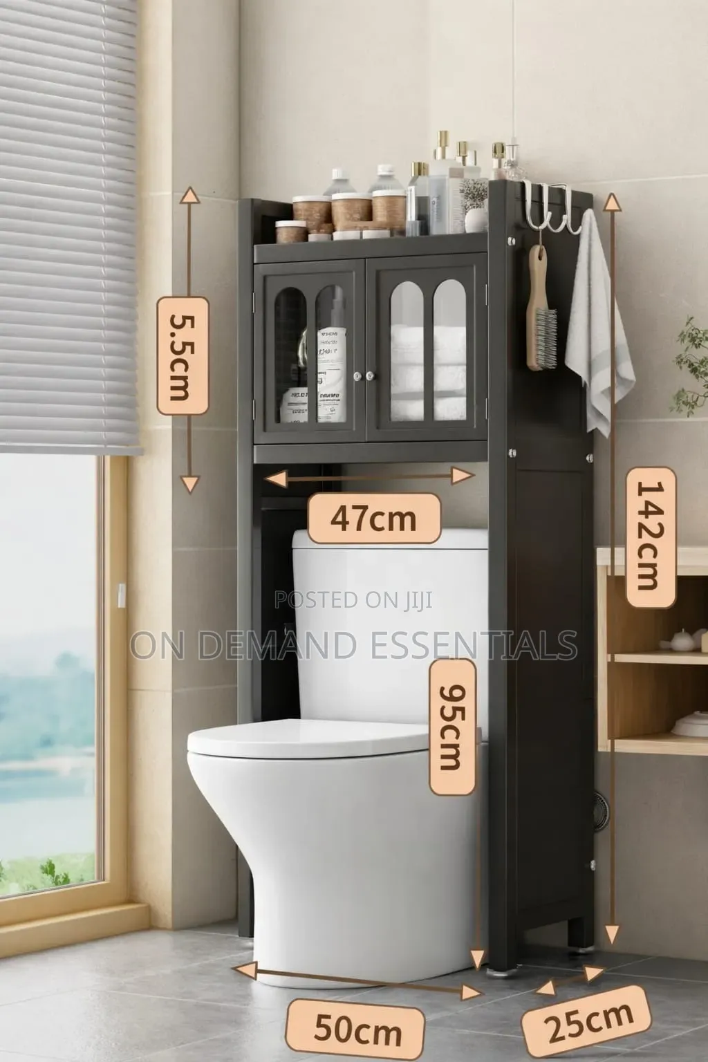 Premium Over-the-Toilet Bathroom Storage Cabinet
