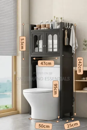 Premium Over-the-Toilet Bathroom Storage Cabinet
