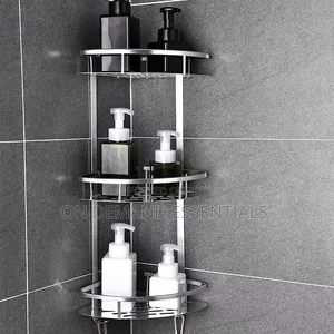 3 Layer Space Aluminum Bathroom Corner Shelf