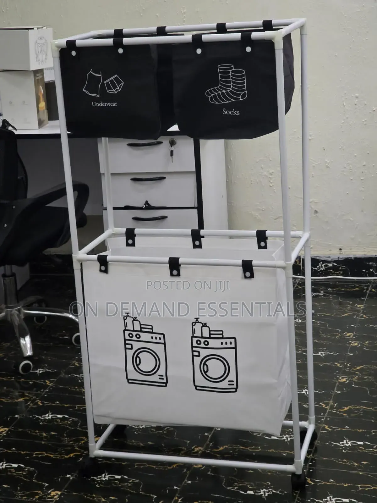 New Laundry Basket Foldable Dirty Clothes Organizer With Wheels