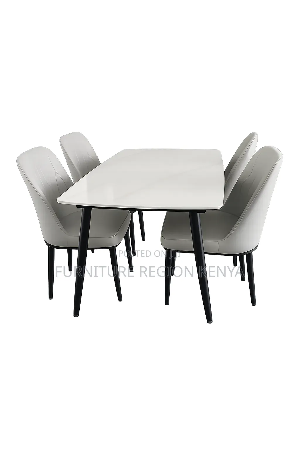 Four-Seater Marble Top Dining Table
