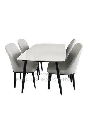 Four-Seater Marble Top Dining Table