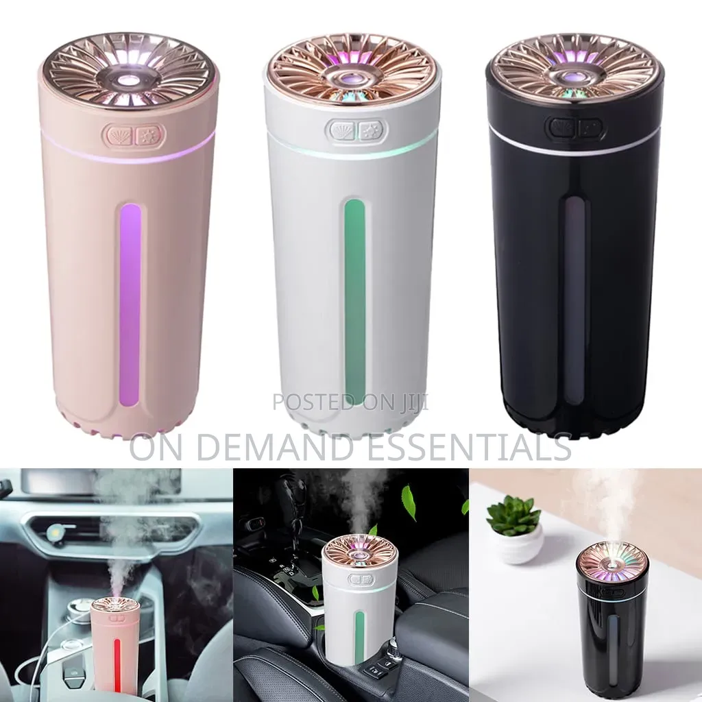 Wireless Car Air Humidifier With Colorful Night Light