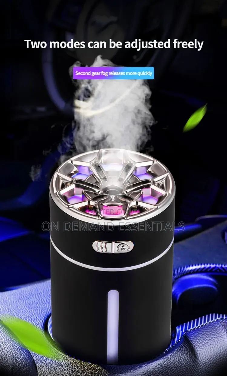 Wireless Car Air Humidifier With Colorful Night Light