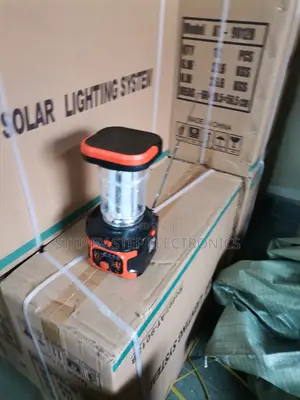 Lightweight Solar Lighting Kit With Led Bulbs and USB Charging Ports