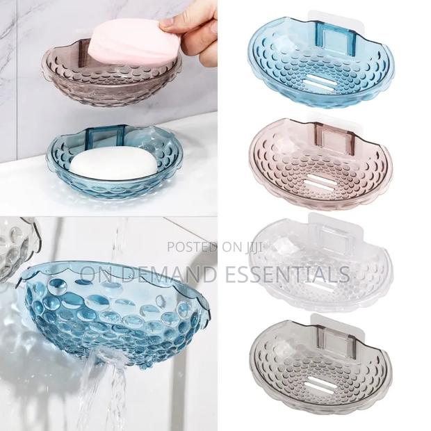 1Pc Household Self Adhesive Soap Sponge Dish - main view