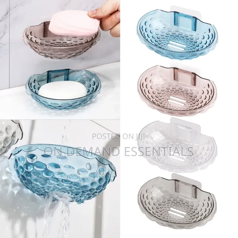 1Pc Household Self Adhesive Soap Sponge Dish