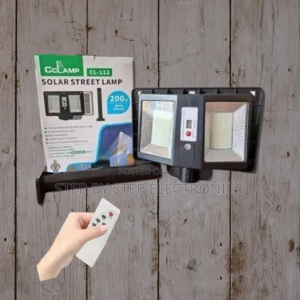 Cclamp 200w Solar Street Lamp Outdoor Bright Led With Motion Sensor