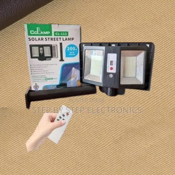 Cclamp 200w Outdoor Solar Street Lamp Waterproof Long Battery Life