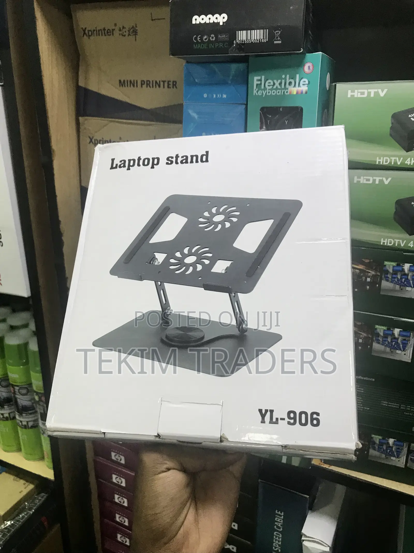 Heavy Duty Aluminum Cooler Stand - 2 Fan Laptop Riser