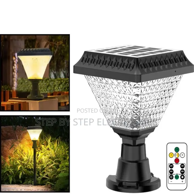 Space Efficient Pillar Post or Compound Outdoor Solar Light