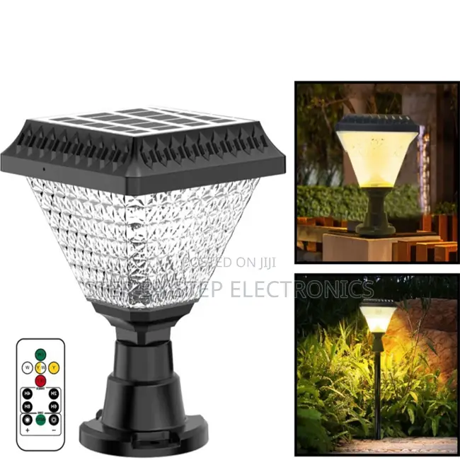Maintenance-Free Pillar Post or Compound Outdoor Solar Light