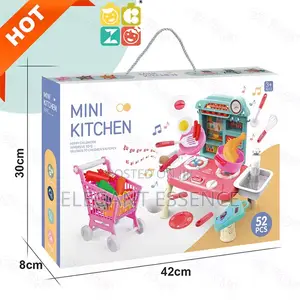 Pretend Play Kitchen Set Toys Plastic Kitchen Play Set Toy for Kids