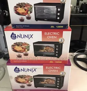 Nunix 4 Knob Settings 40 Litres Electric Rotisserie Oven