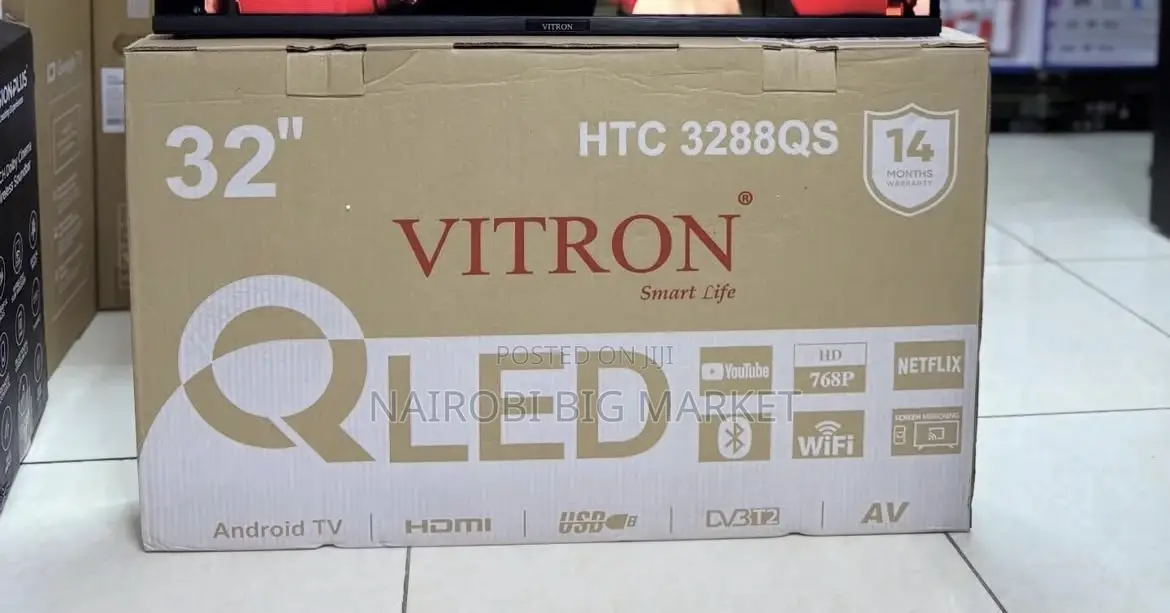 Vitron 32” Qled Android Smart TV Frameless