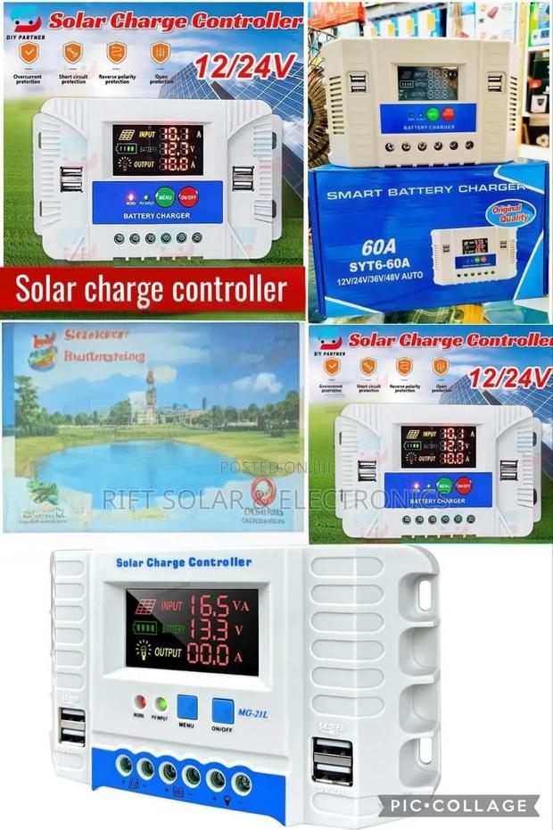 60A PWM Solar Charger Controller (12v/24v/36v/48v)