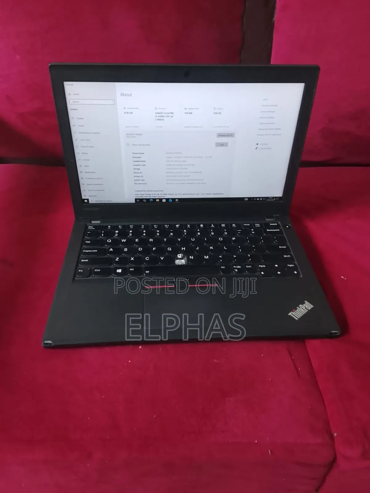 Laptop Lenovo ThinkPad X270 8GB Intel Core i5 SSD 256GB