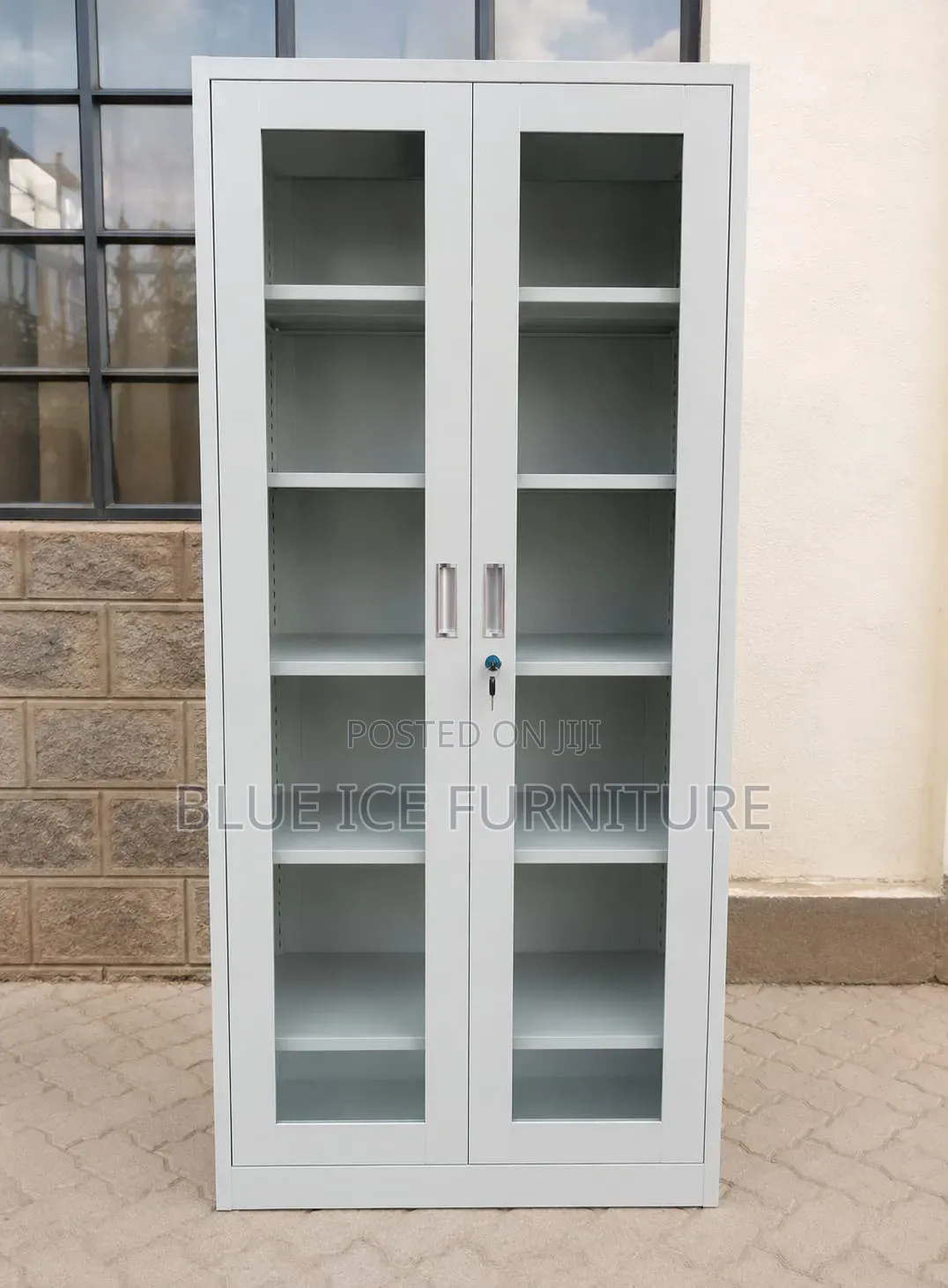 Premium Steel Glass Door Office Cabinet