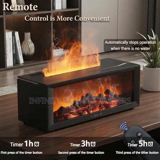 Flame Fireplace Aroma Diffuser Humidifier - thumbnail 2
