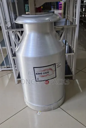 50Litres Long Neck Aluminium Milk Can.