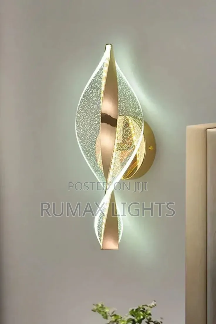 Modern Gold Ribbon Led Wall Lamp