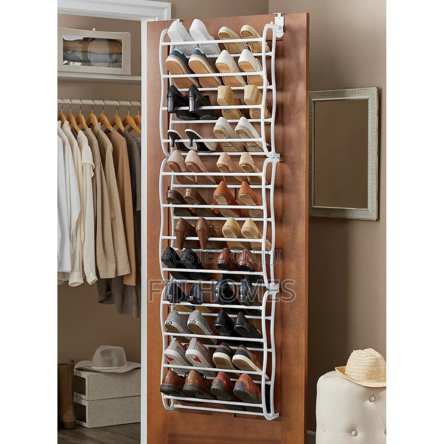 36 Pairs Behind the Door Shoe Rack