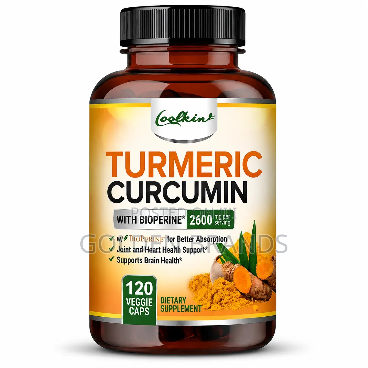 Turmeric Curcumin 2400mg +Bioperine Black Pepper Extract for Joint 120