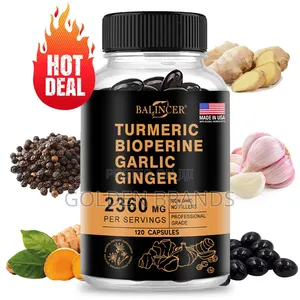 4-in-1 Turmeric Ginger 2360mg With Garlic Black Pepper Boost