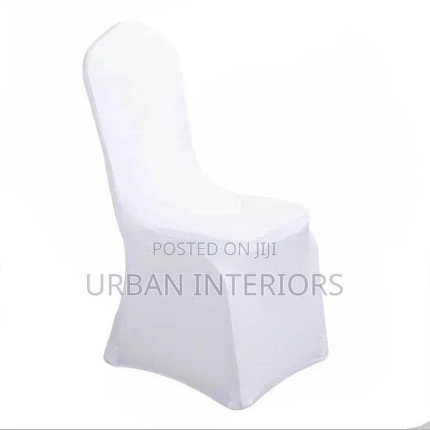 White Customized Chair Covers White Customized Chair Covers