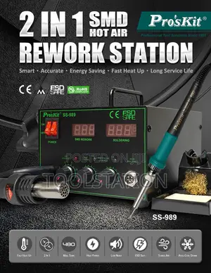 SMD Hot Air Rework Station 2in1 700w Ss-989b