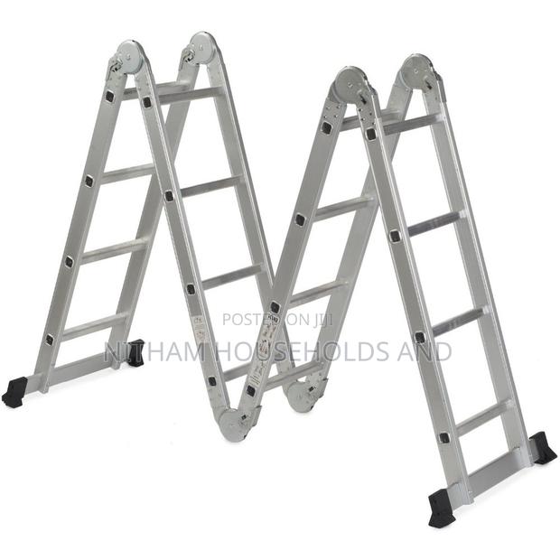 Heavy Duty 4by3 Aluminium Folding Ladder 12ft - main view