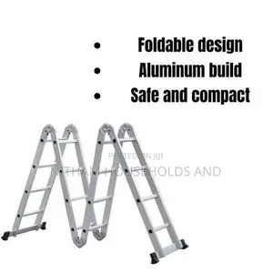 Heavy Duty 4by3 Aluminium Folding Ladder 12ft