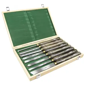 Chisel Wood Turning 8pc Set Walnut Handle in 
Wooden Case
(56162)