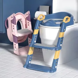 Kids Training Toilet Ladder Seat With PVC Cushion