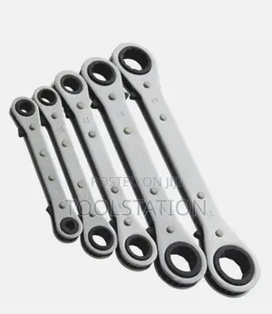 Spanner Ring Ratchet 5pc Set6*8, 10*12, 11*13, 14*17, 19*21mm Rolson